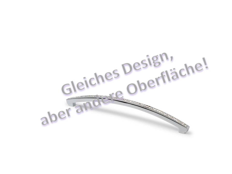 Kristall-Bogengriff Scillia Chrom matt galvanisiert (glänzende Oberfläche)