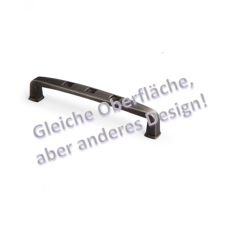 Antik-Möbelknopf Alena silber gebürstet (Beispiel für die Oberfl#che)