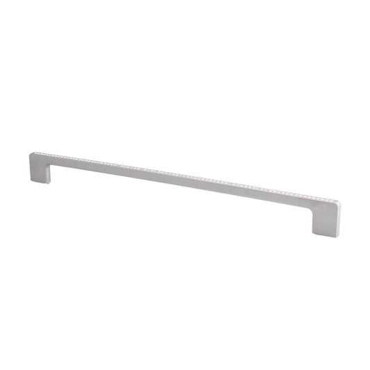 Kristall-Bügelgriff Dafinya Chrom matt galvanisiert