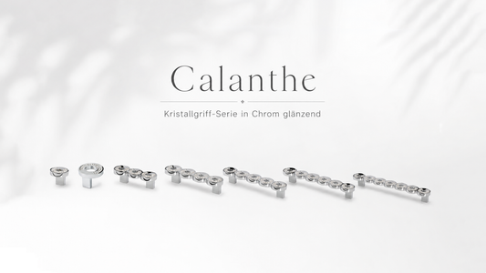 Kristallgriff-Serie Calanthe mit rundem Designelement