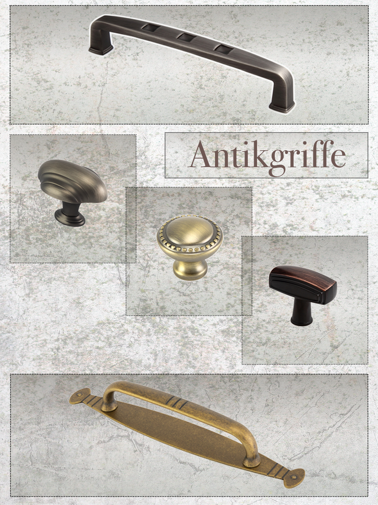 Antike Möbelgriffe – rustikaler Charme in Silber, Kupfer, Gold & mehr