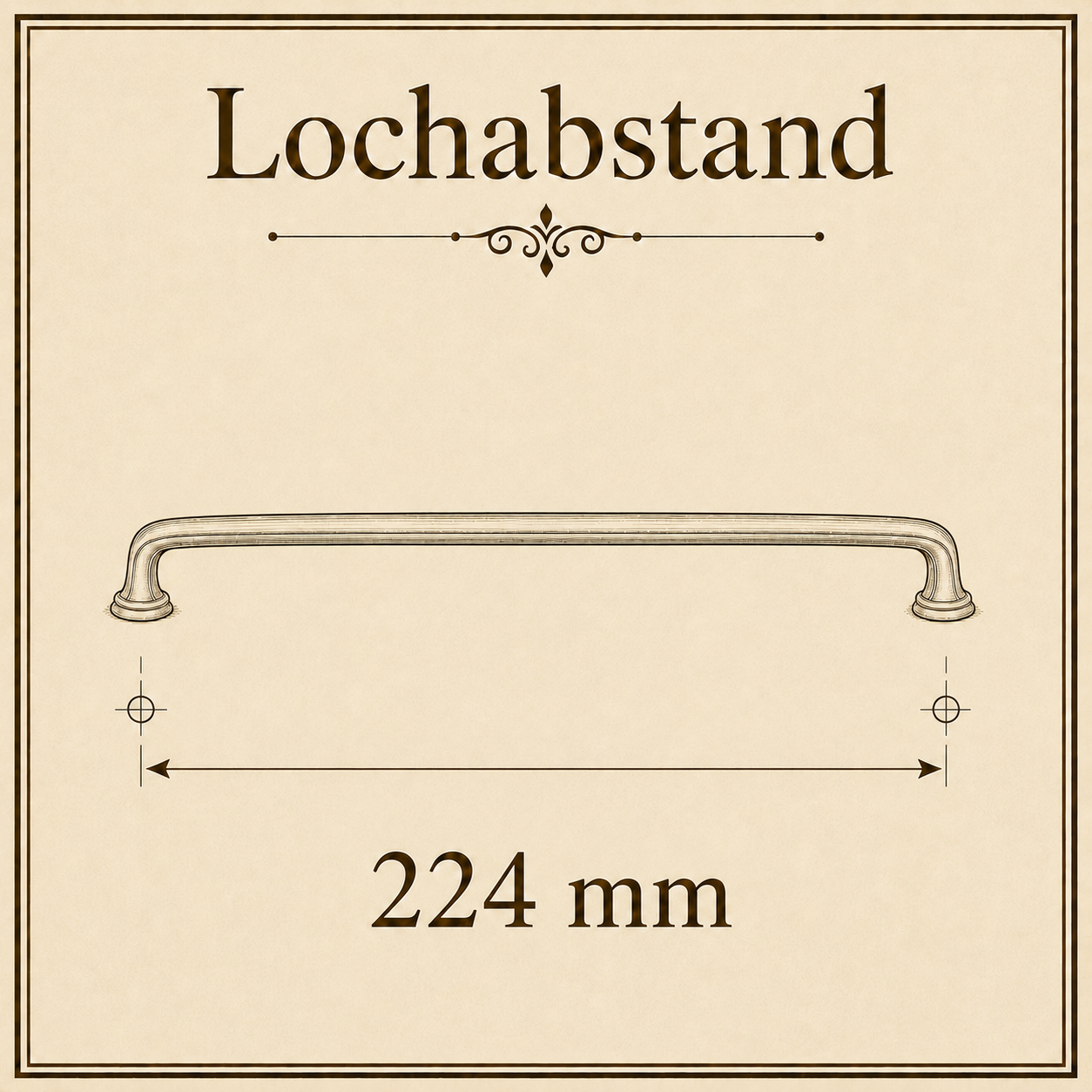 Möbelgriffe 224 mm
