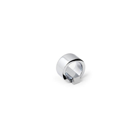Design-Möbelknopf Sayuri- zweiteiliger ringförmiger Möbelknauf in Chrom glänzend