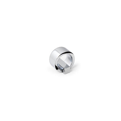 Design-Möbelknopf Sayuri- zweiteiliger ringförmiger Möbelknauf in Chrom glänzend