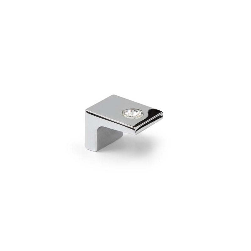 3039_Kristall-Möbelknopf Yoline Chrom glänzend galvanisiert