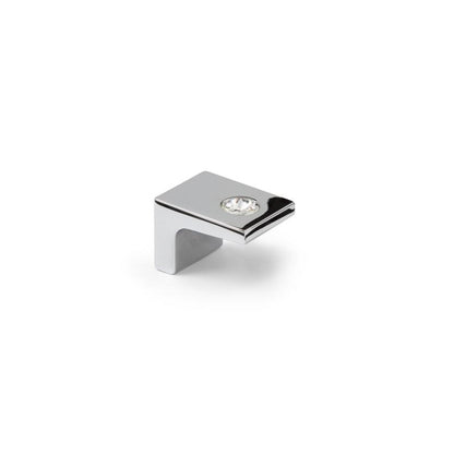 3039_Kristall-Möbelknopf Yoline Chrom glänzend galvanisiert