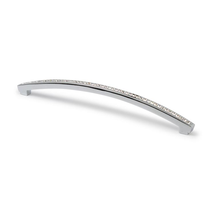 Kristall-Bogengriff Scillia Chrom glänzend galvanisiert