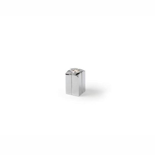Kristall-Möbelgriff Chantrea Chrom matt/Chrom glänzend galvanisiert