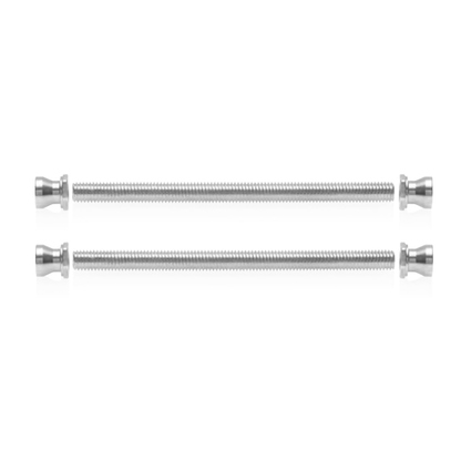 Set beidseitige Haustürgriffbefestigung Set Kunststoff-, Holz- und Aluminiumtüren 120 Gewindelänge