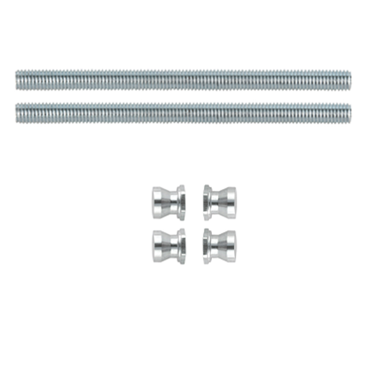 Set beidseitige Haustürgriffbefestigung Set Kunststoff-, Holz- und Aluminiumtüren 120 Gewindelänge