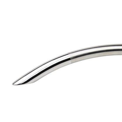 Haustürgriff Verto - Ausschnitt von gebogenem Edelstahlstoßgriff mit 500 mm Lochabstand