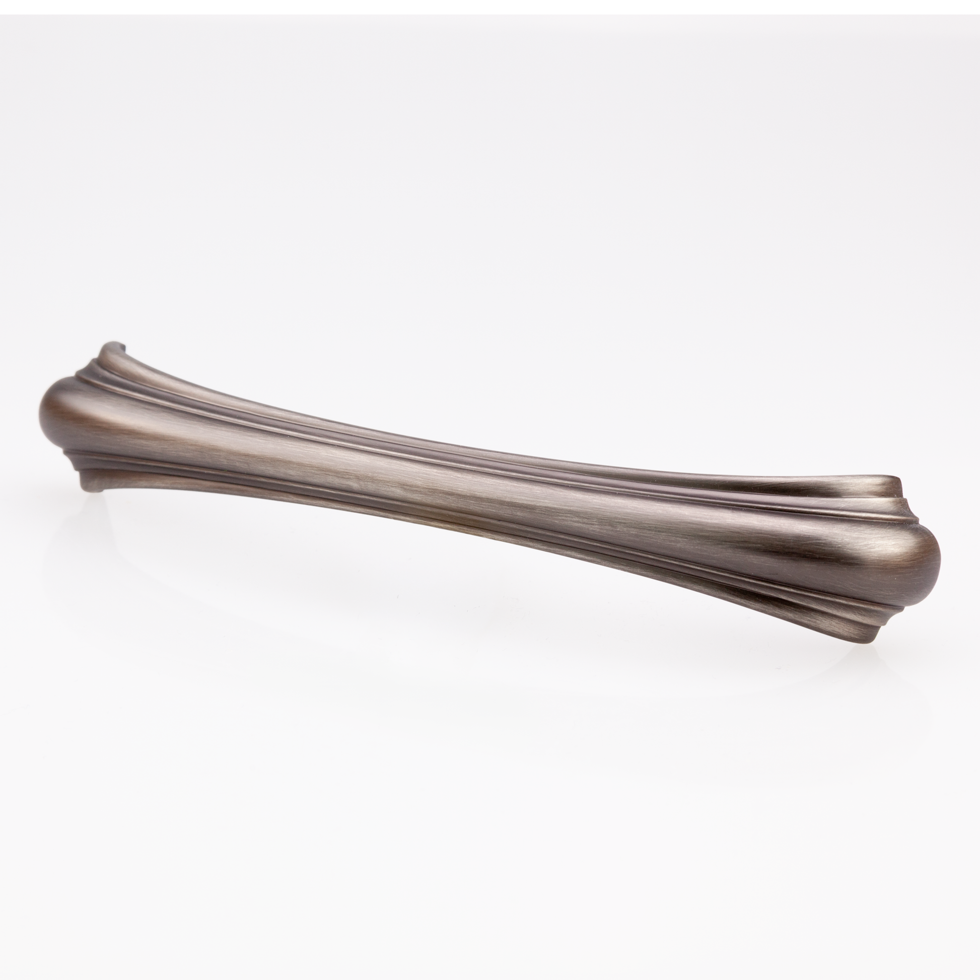 Antik-Bogengriff Circe 160 mm Antik Silber galvanisiert frontal auf weißem Hintergrund