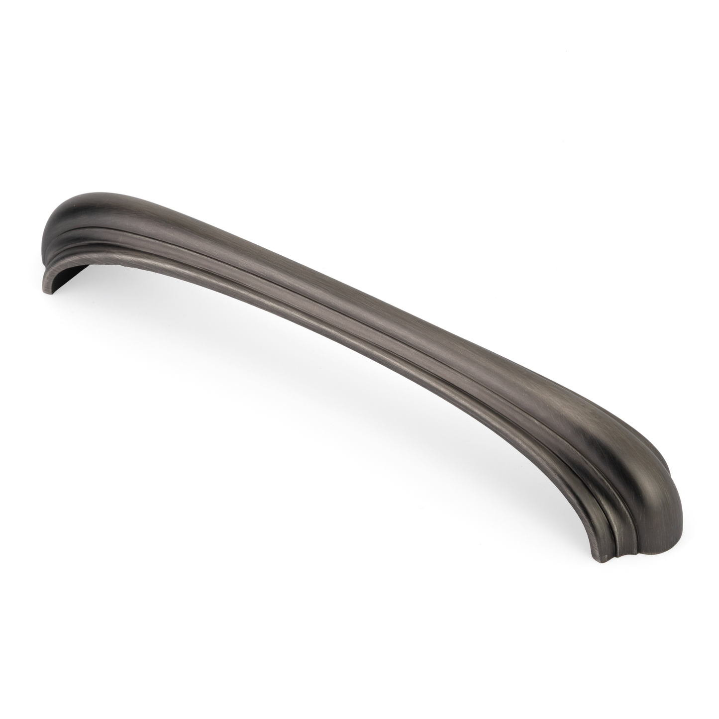 Antik-Bogengriff Circe 160 mm Antik Silber galvanisiert stehend auf weißem Hintergrund