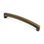 Antik-Bügelgriff Zimanga 160 mm Antik Gold galvanisiert stehend auf weißem Hintergrund