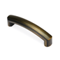 Antik-Bügelgriff Zimanga 96 mm Antik Gold galvanisiert stehend auf weißem Hintergrund