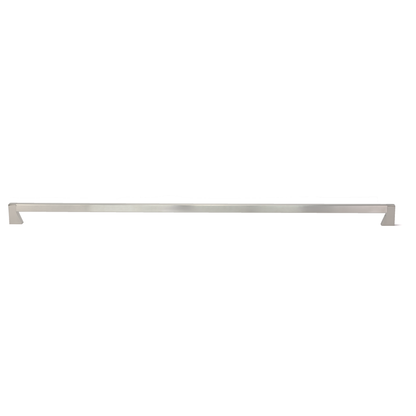Bügelgriff Beldin 736 mm in Edelstahleffekt frontal auf weißem Hintergrund
