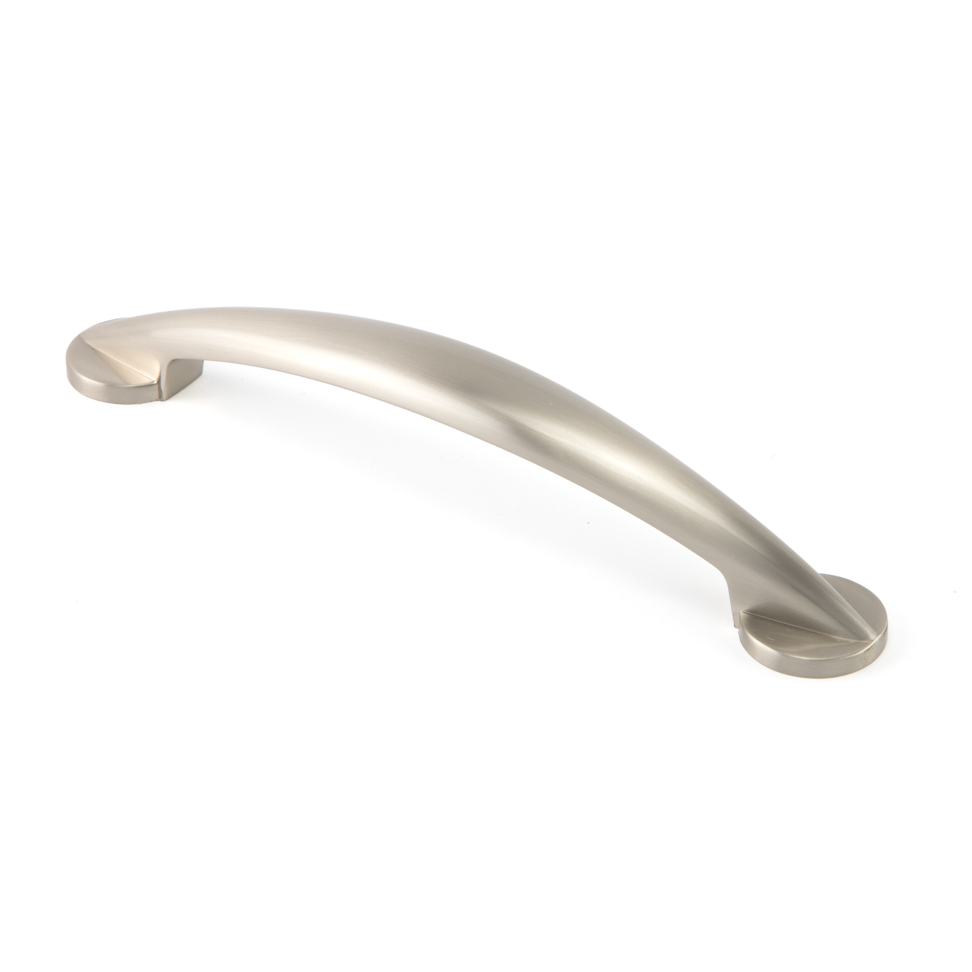 Bogengriff Blomma 128 mm Edelstahleffekt auf weißem Hintergrund