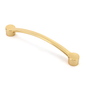 Bügelgriff Bonnie 128 mm in Gold glänzend auf weißem Hintergrund
