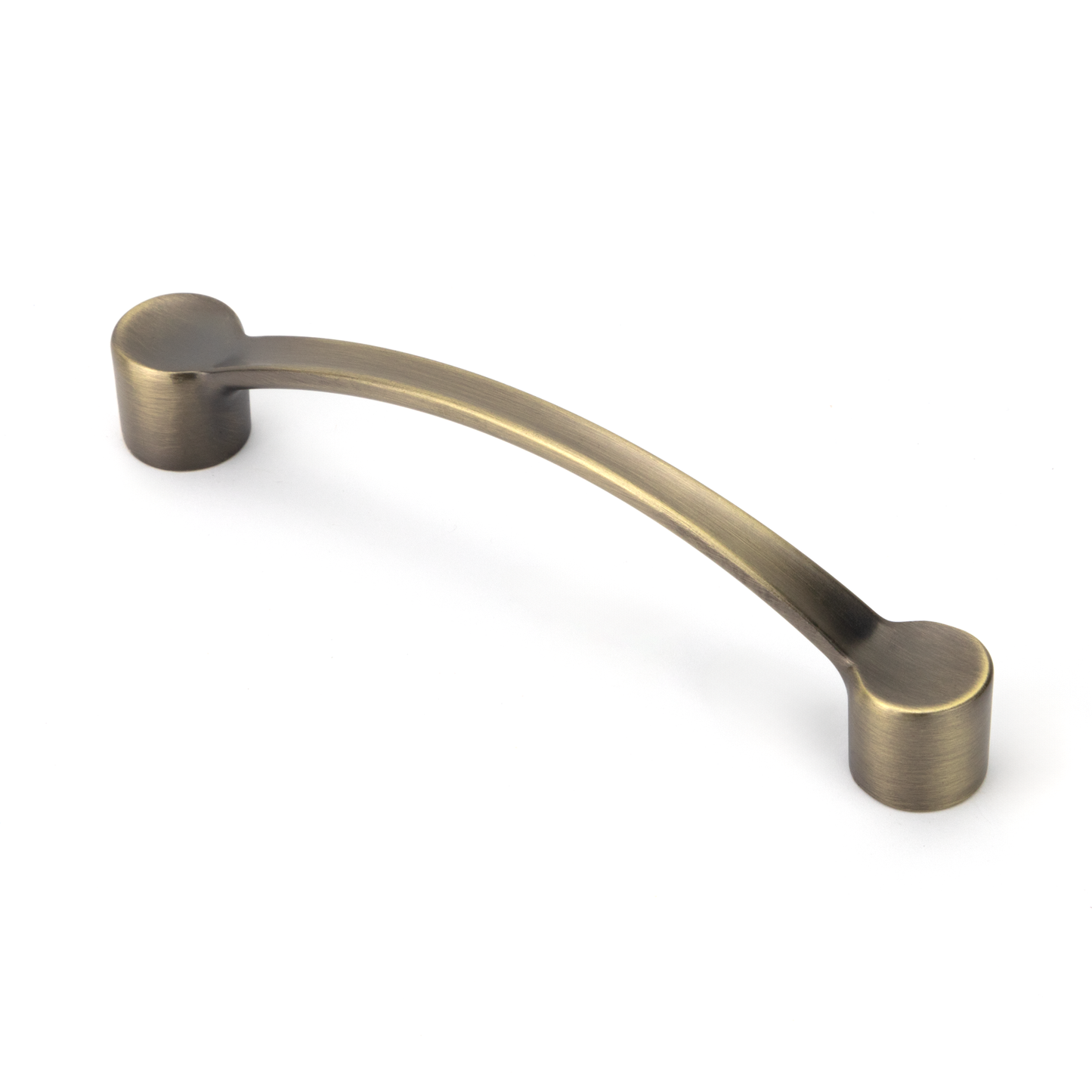 Bügelgriff Bonnie 96 mm in Antik Gold auf weißem Hintergrund
