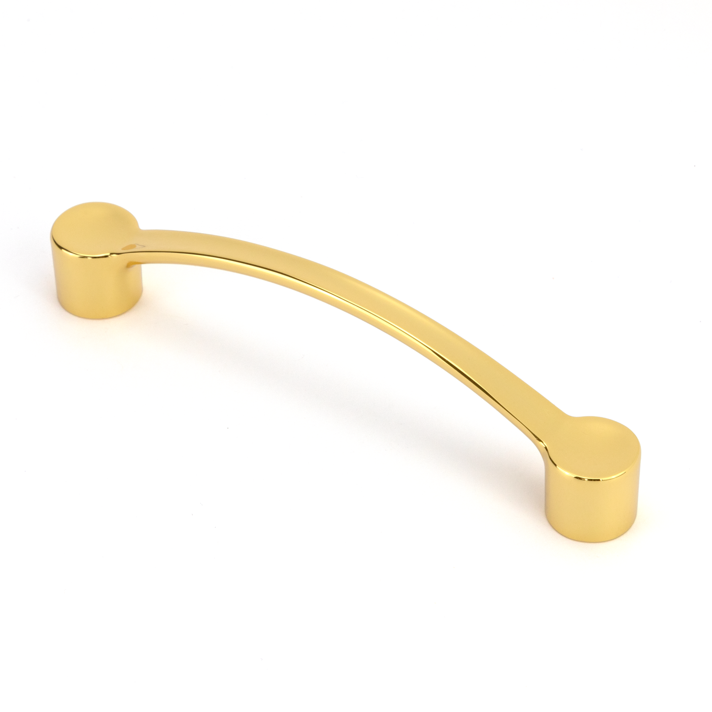 Bügelgriff Bonnie 96 mm in Gold glänzend auf weißem Hintergrund

