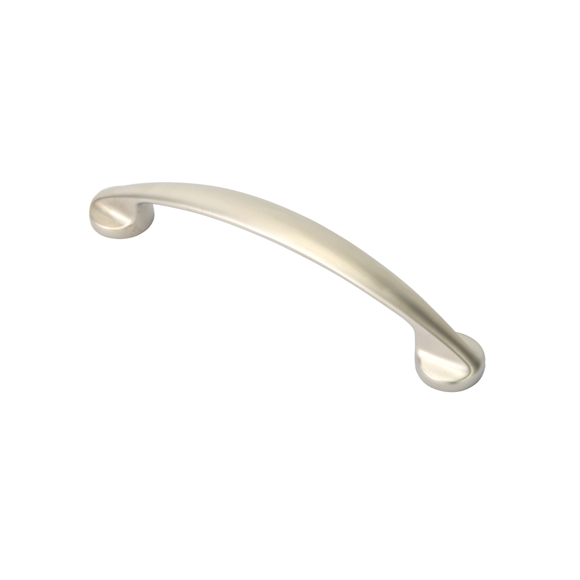 Design-Bogengriff Garance 96 mm in Nickel matt galvanisiert auf weißem Hintergrund