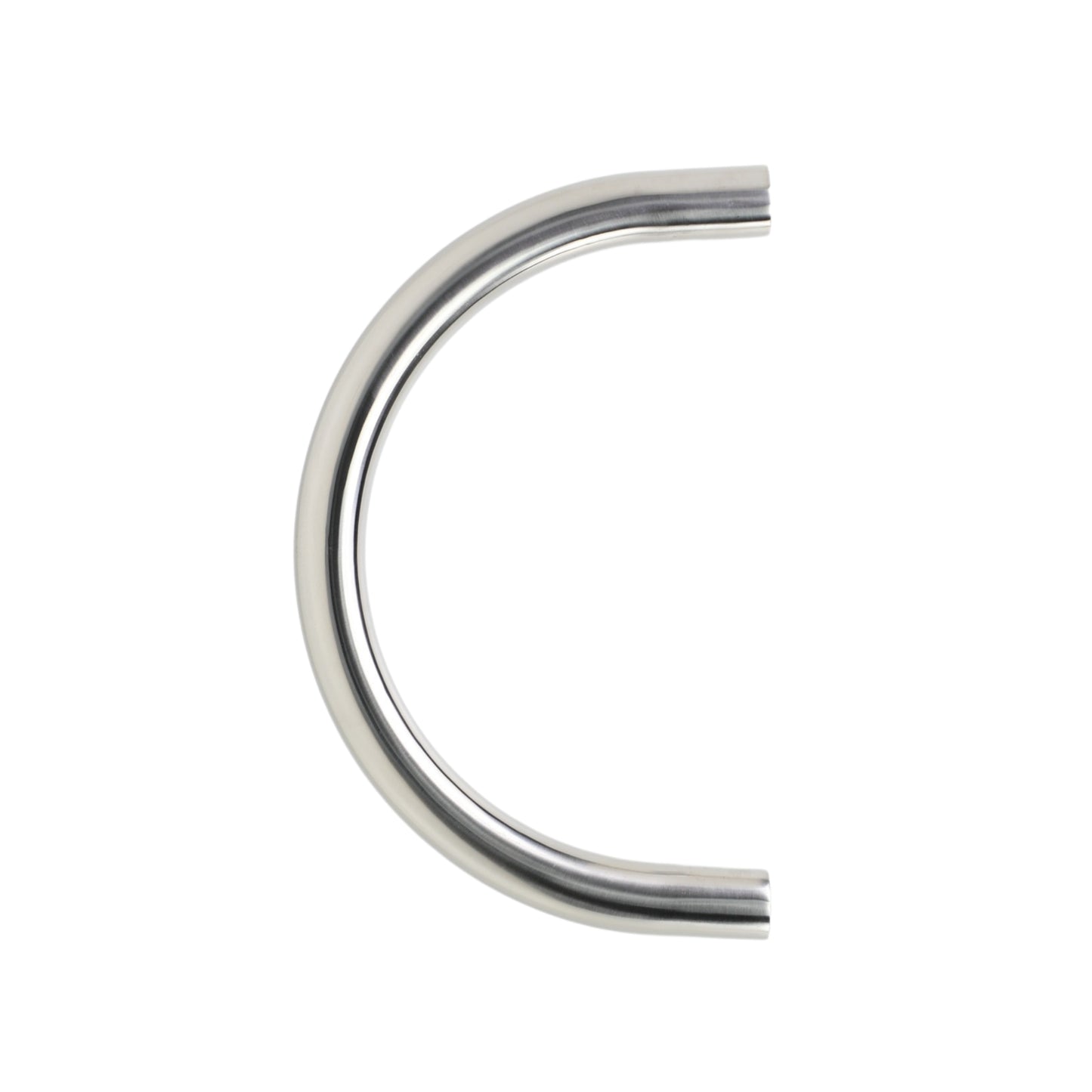 Design Haustürgriff Arcus aus gebürstetem Edelstahl mit halbkreisförmigem Griff