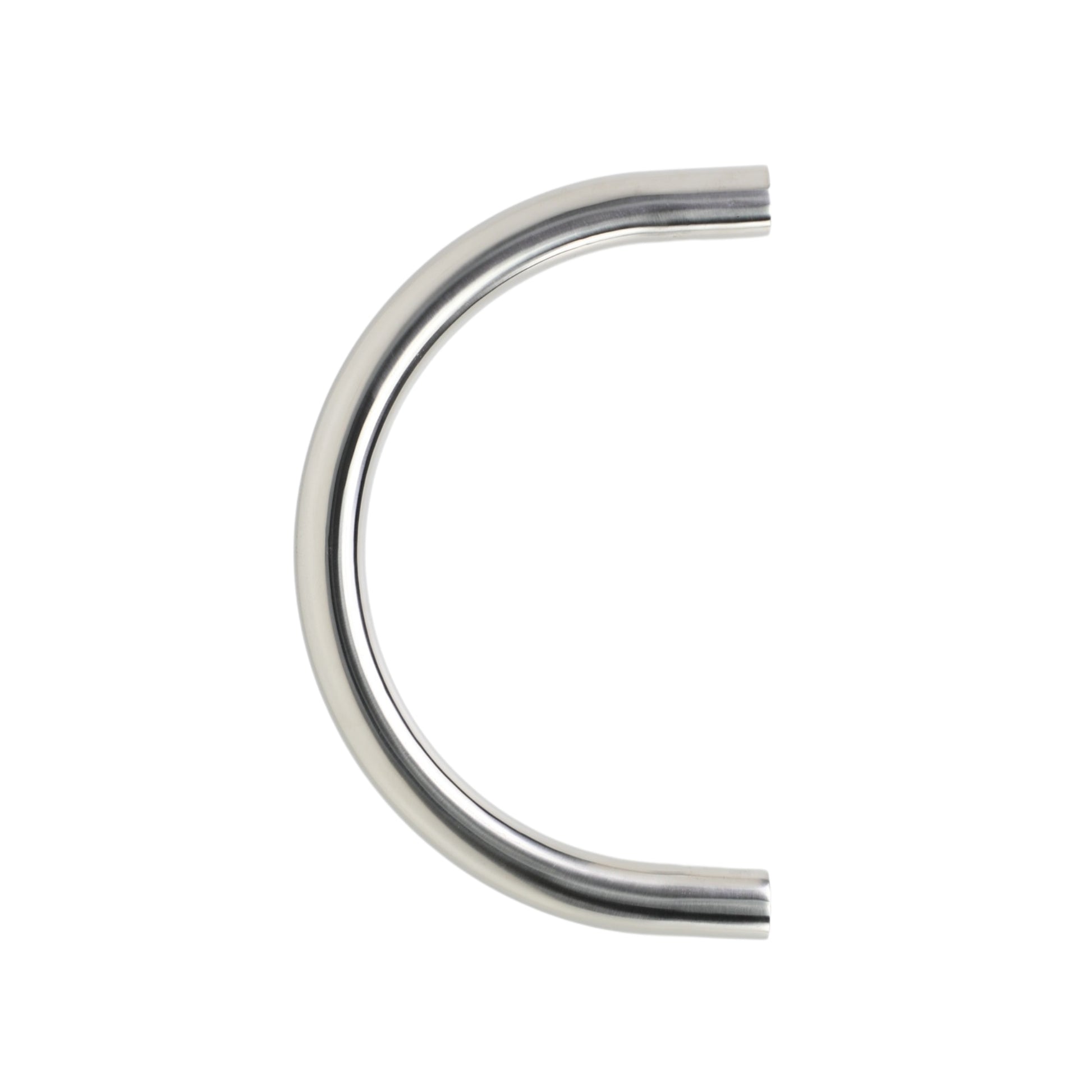 Design Haustürgriff Arcus aus gebürstetem Edelstahl mit halbkreisförmigem Griff