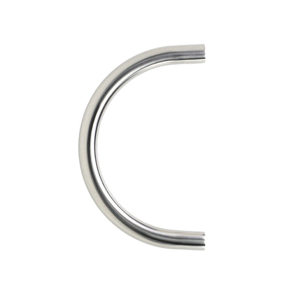 Design Haustürgriff Arcus aus gebürstetem Edelstahl mit halbkreisförmigem Griff