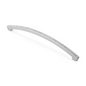 Kristall-Bogengriff Scillia 160 mm Chrom matt galvanisiert stehend auf weißem Hintergrund
