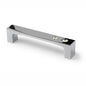 Kristall-Möbelknopf Yoline 96 mm Chrom glänzend galvanisiert stehend auf weißem Hintergrund