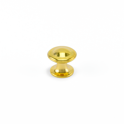 Möbelknopf Manolya 30 mm in Gold glänzend auf weißem Hintergrund