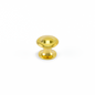 Möbelknopf Manolya 30 mm in Gold glänzend auf weißem Hintergrund