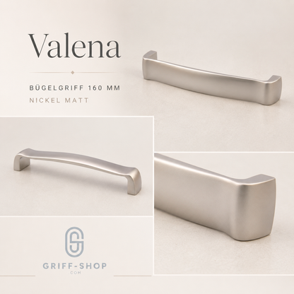 Bogengriff Valena 160 mm in Nickel matt Mood Bild